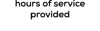 hours of service provided