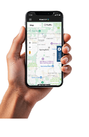 A person is holding a cell phone with a map on the screen. AI generated content