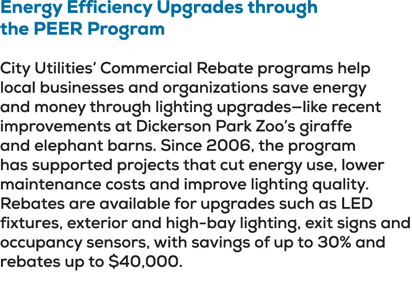 Energy Efficiency Upgrades through the PEER Program City Utilities’ Commercial Rebate programs help local businesses ...