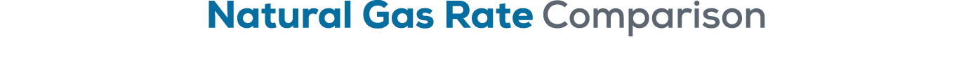 Natural Gas Rate Comparison